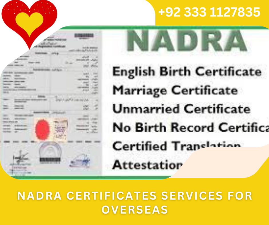 NADRA Certificates